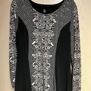 Style & Co Black and Taupe Tunic
